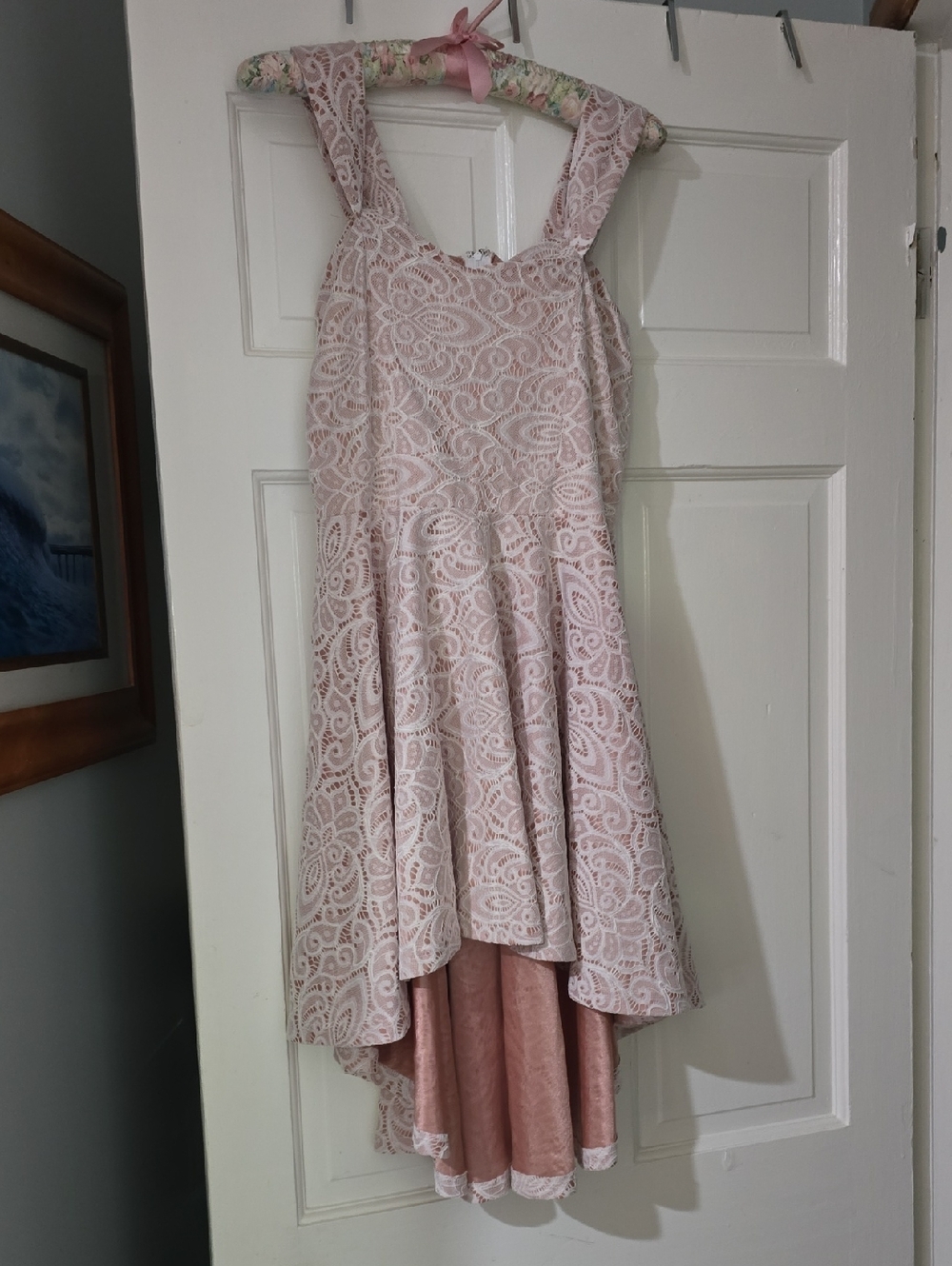 Windsor Satin Dress in Blush Pink. I Think It Leans Toward  Nude.